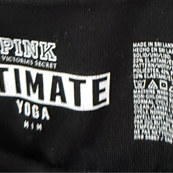 PINK Victoria's Secret Gray and Black Leggings - Picture 3 of 3